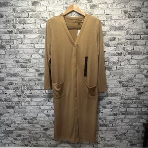 NWT Banana Republic Tan Long Cardigan Size XL